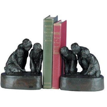 Bookends Bookend TRADITIONAL Lodge Marble Kids By Mantik Resin