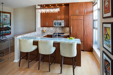 Inspiration for a contemporary kitchen remodel in Toronto