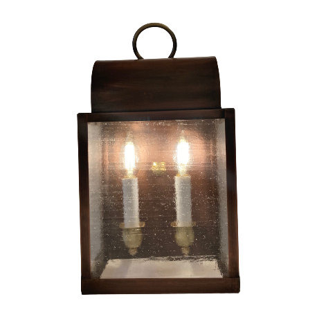 Abraham Lantern new lines. Wall Lamp. Solid copper. Handmade Made in USA.