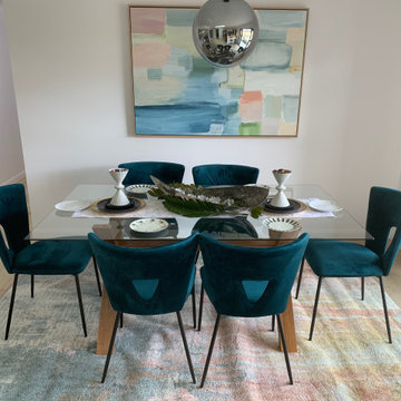 A dining setting rich in colour and good times