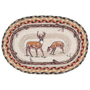 Deer Printed Oval Sample 10"x15"