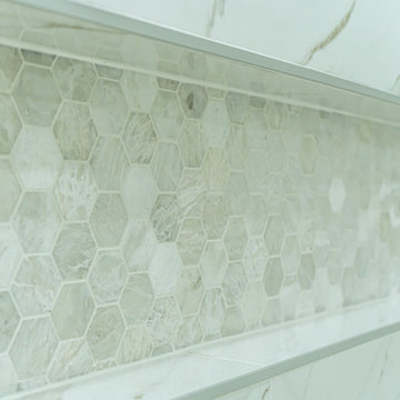 AFTER Bathroom Renovation! Master bath with tub, shower, double sinks, and maste