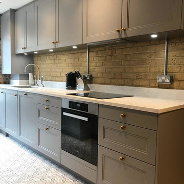 Non Bespoke Grey Shaker Kitchen