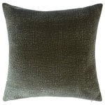 StyleCraft - Ricci Pillow Sage Textured Velvet Down Insert - The Ricci Pillow brings elevated comfort and subtle luxury to any space. Wrapped in textured velvet thats soft to the touch and rich in visual depth, this 24" x 24" decorative pillow offers a sophisticated layer of style. Its down-blend insert delivers a plush, sink-in feel, while a hidden zipper closure keeps the look clean and refined. Whether tossed on a sofa or layered on a bed, the Ricci Pillow is the perfect throw pillow to complete your space with softness and style.