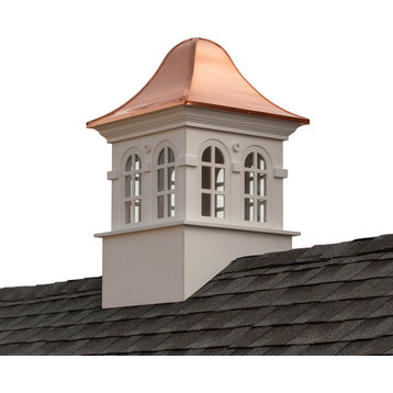 Smithsonian Rockville Vinyl Cupola With Copper Roof, 48"x79"