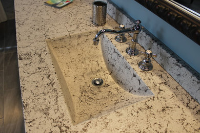 Inspiration for a transitional bathroom remodel in Charlotte
