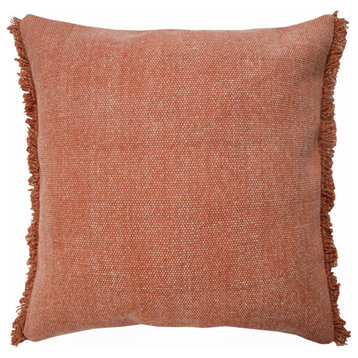20" X 20" Adobe Clay 100% Cotton Zippered Pillow