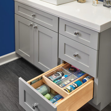Wood Vanity Cabinet Replacement Drawer System