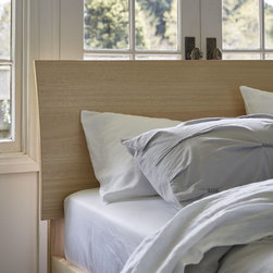 My Design Queen Bed Frame (Curved Headboard & Tapered Legs) (Natural) - Bed Frames