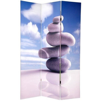 6' Tall Double Sided Zen Room Divider