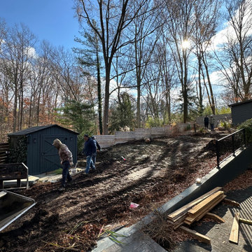 Conservation and rain gardens landscape