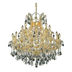 Elegant Lighting - Elegant Lighting 2800D36G/EC Chandelier Maria Theresa - Chandeliers