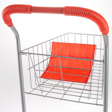 Kids Shopping Cart With Pivoting Front Wheels and Folds for Easy Storage