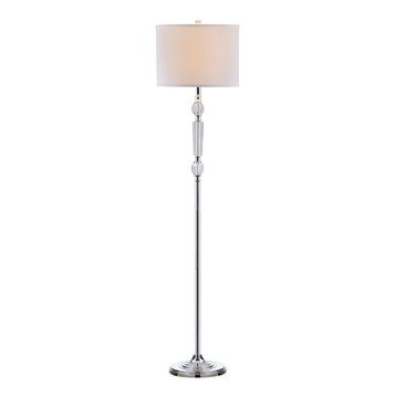 Safavieh Corona Floor Lamp, Crystal and White