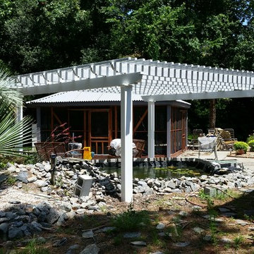 Pergola over KOI Pond