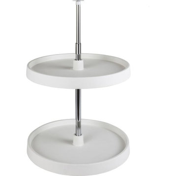 Hardware Resources PLSR224 24 Inch Full Circle Lazy Susan Two - White