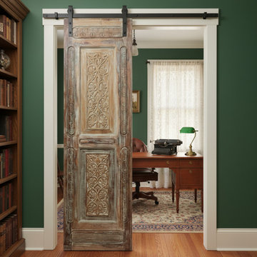 Color-Drenched Doors and Pattern-Driven Spaces