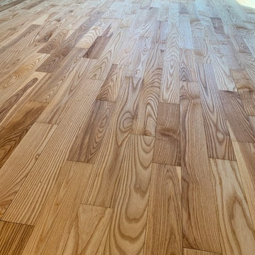 Ash Finished with Natural/Penetrating oils.