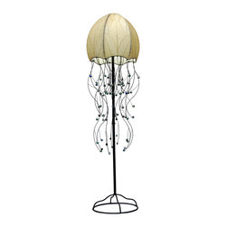Eangee Home Designs Jellyfish Floor Lamp | Natural Shade - Floor Lamps