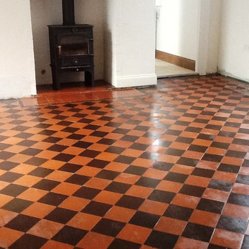 Restoring a Victorian Quarry Tiled Kitchen Floor in Rushden