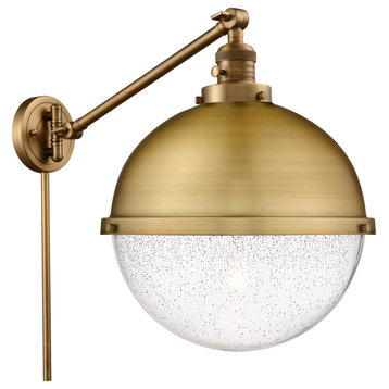 Hampden Swing Arm With Switch, Brushed Brass, Seedy, Seedy