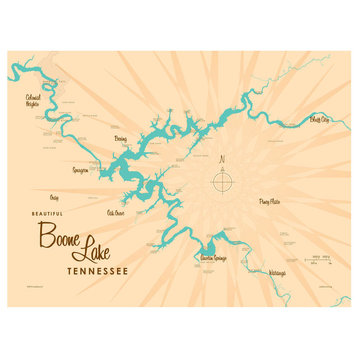Lakebound Boone Lake Tennessee Art Print, 9"x12"
