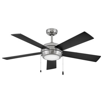 Hinkley Croft 52" Integrated LED Indoor Ceiling Fan, Brushed Nickel