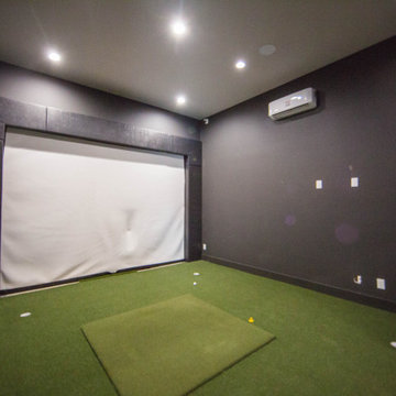 Poolside Pavilion & Carriage House with Golf Simulator