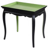 Dann Foley Lifestyle End Table Black and Life Green Finish