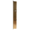 ABNP0836-BG 8" x 36" Brushed Gold PVD Stainless Steel Triple Shelf Shower Niche