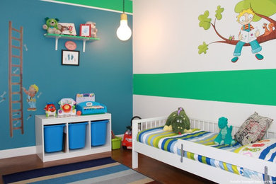Inspiration for a contemporary kids' room in Los Angeles.