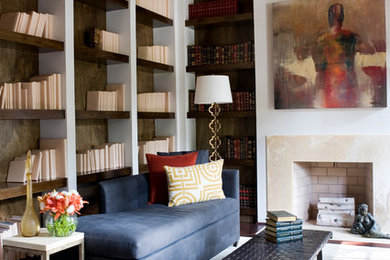 Home office - transitional home office idea in New York