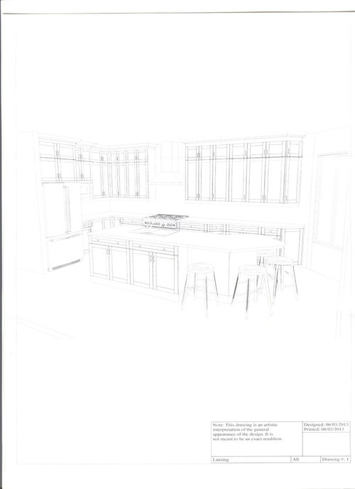 first draft of new kitchen design