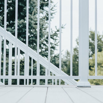 White Aluminum Railing