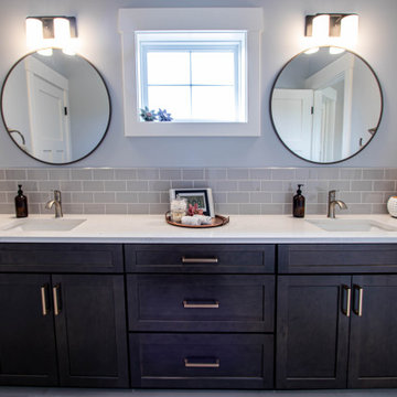 New Build Jack and Jill Bathroom ~ Cabinetry and Countertops