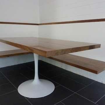 Walnut Banquette Table
