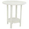 Phat Tommy Outdoor Pub Table, Tall Bar Height Poly Outdoor Furniture, White