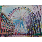 IMAX Worldwide Home iMax Blue Quarter Medallion Wall Panel Set X-86421