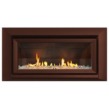 Escea Indoor Gas Florentine Velo Front Fireplace, Bronze