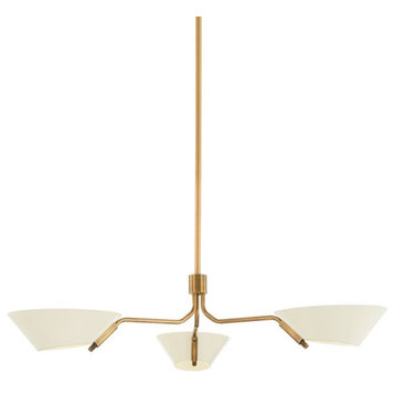 3 Light Chandelier-8.25 Inches Tall and 43 Inches Wide - Chandelier