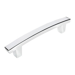 Cosmas - Cosmas Polished Chrome Contemporary Cabinet Hardware, 4" Hole Spacing - Cabinet And Drawer Handle Pulls