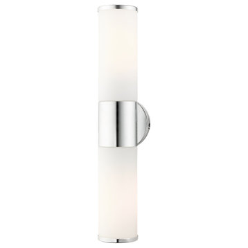 Polished Chrome Contemporary, Minimal, Urban, Clean Vanity Sconce