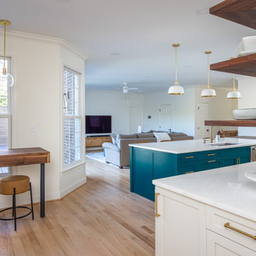 Open concept kitchen to living room