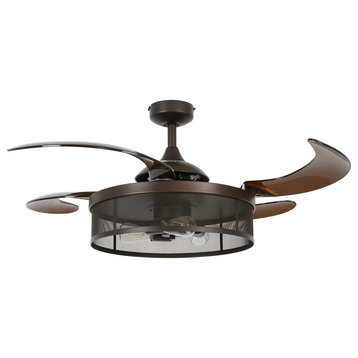 Fanaway Meridian 48" AC Ceiling Fan With Light, Oil Rubbed Bronze