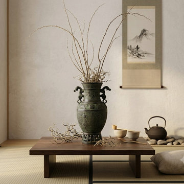 Archaistic Ancient Style Green Bronze Hu Form Ritual Vase Display Art ws4969