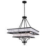 CWI Lighting - 8 Light  Chandelier With Black Finish - This Breathtaking 8 Light  Chandelier With Black Finish Is A Beautiful Piece From Our Black Collection. With Its Sophisticated Beauty And Stunning Details It Is Sure To Add The Perfect Touch To Your D�cor.