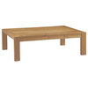 Upland Outdoor Teak Wood Coffee Table, Natural