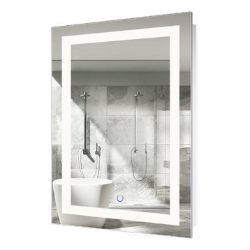 Krugg LED Bathroom Mirror, 24W X 36L Lighted Vanity Mirror - Dimmer & Defogger