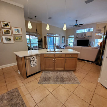 Contemporary Kitchen Remodel Done in Dove White