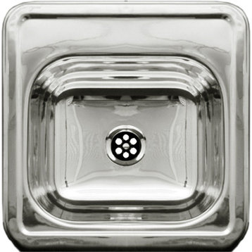 Decorative Square Drop-in Entertainment/Prep Sink With a Smooth Surface